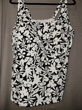 Lands End Womens Swimsuit Tankini with Underwire